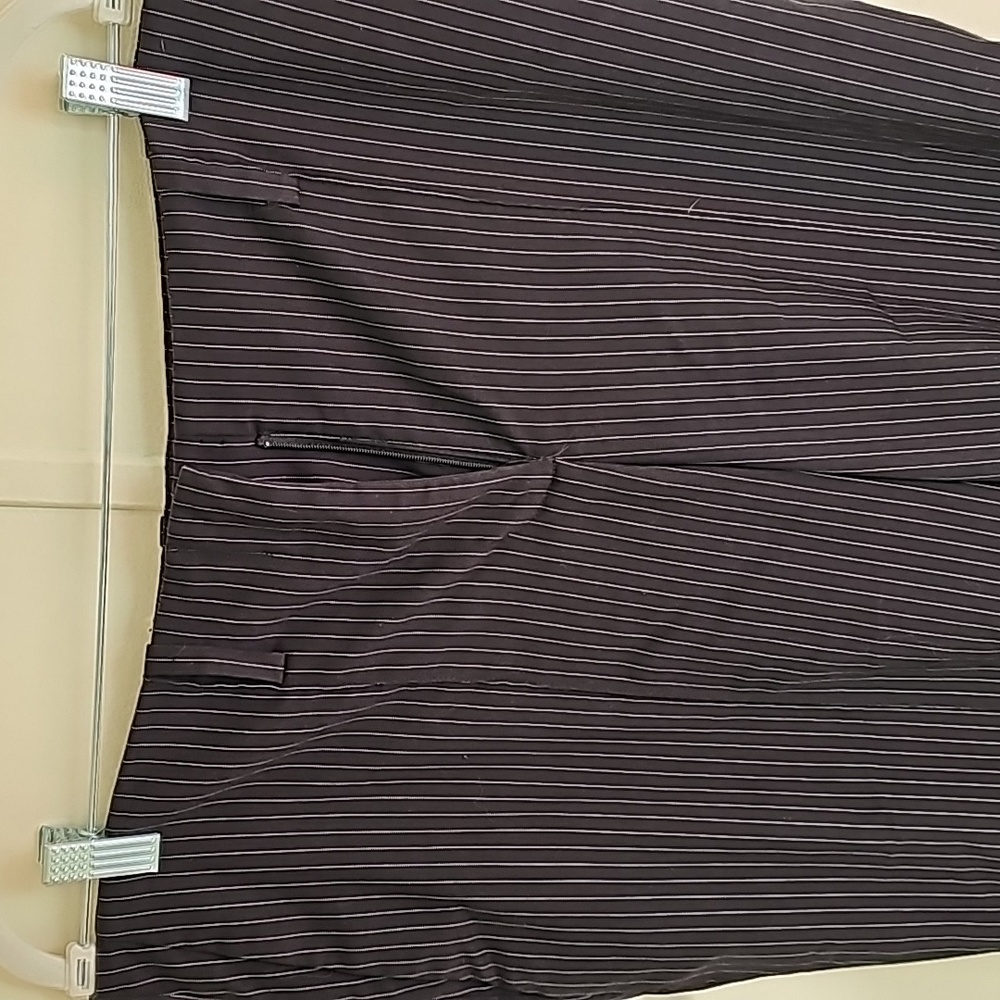 Black Pinstripe Pants - Picture 2 of 5
